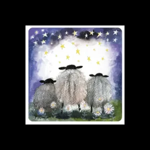 Alex Clark Art Ltd Kitchen And Dining | Tableware*Alex Clark Coaster - Starlight Sheep