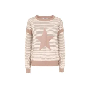 Women Alice Collins Jumpers & Cardigans*Martha Pullover - Latte/Wild Oat
