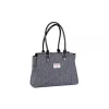 Women Heather Bags & Purses*Ann Harris Tweed Bag Black/Grey