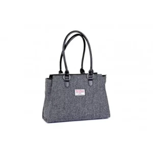Women Heather Bags & Purses*Ann Harris Tweed Bag Black/Grey