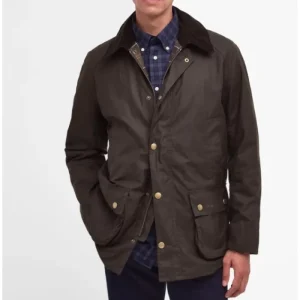 J Barbour + Son Ltd Coats & Jackets*Barbour Ashby Wax Jacket - Olive