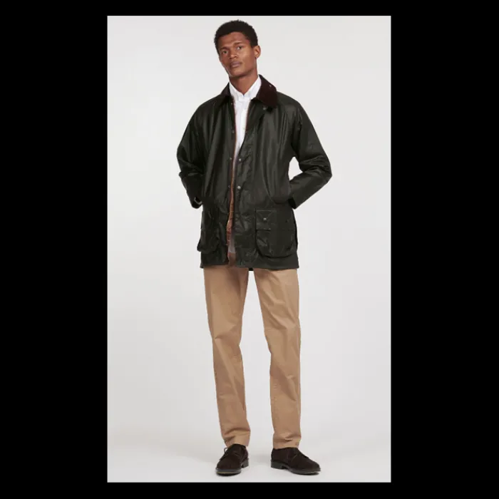 barbour_beaufort_wax_jack_0.webp J Barbour + Son Ltd Coats & Jackets*Barbour Beaufort Wax Jacket - Sage
