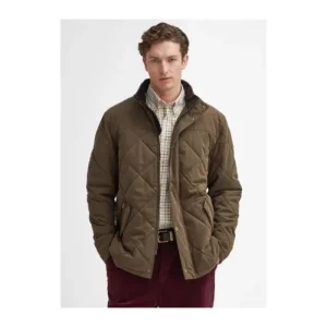 J Barbour + Son Ltd Coats & Jackets*Barbour Elter Quilted Jacket - Dark Olive