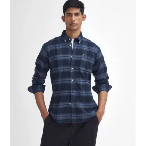 J Barbour + Son Ltd Shirts*Barbour Forestfield Tailored Fit Shirt - Navy