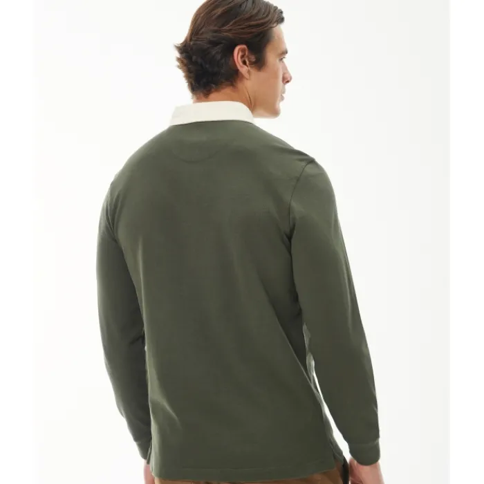 barbour_howtown_rugby_shi_1.webp J Barbour + Son Ltd Shirts | T-Shirts*Barbour Howtown Rugby Shirt - Olive