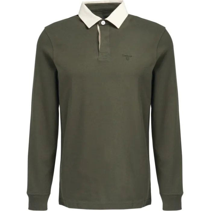 barbour_howtown_rugby_shi_2.webp J Barbour + Son Ltd Shirts | T-Shirts*Barbour Howtown Rugby Shirt - Olive