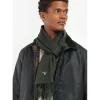 J Barbour + Son Ltd Hats, Gloves & Scarves*Barbour Plain Lambswool Scarf - Forest Green
