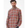 J Barbour + Son Ltd Shirts*Barbour Singsby Thermo Weave Shirt - Rust