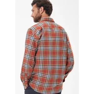 J Barbour + Son Ltd Shirts*Barbour Singsby Thermo Weave Shirt - Rust