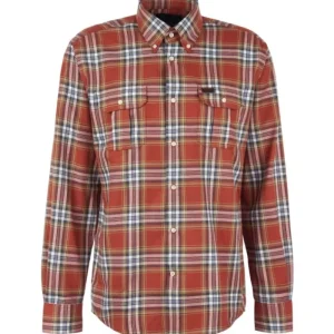J Barbour + Son Ltd Shirts*Barbour Singsby Thermo Weave Shirt - Rust