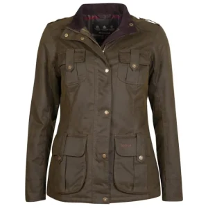 Women J Barbour + Son Ltd Coats & Jackets*Barbour Winter Defence Wax Jacket Olive