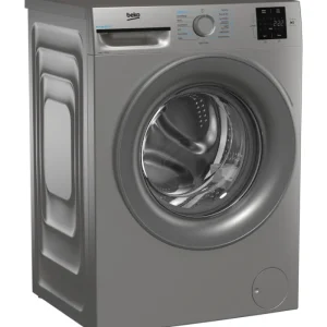 Beko Washing Machines/Freestanding Washing Machines*BMN3WT3841S 8kg 1400 Spin RecycledTub Washing Machine - Silver