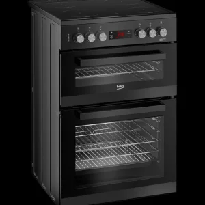 Beko Freestanding Cookers*EDC634K 60cm Double Oven Electric Cooker with Ceramic Hob - Black