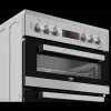 Beko Freestanding Cookers*EDC634S 60cm Double Oven Electric Cooker with Ceramic Hob - Silver