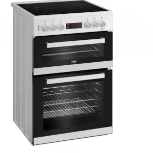 Beko Freestanding Cookers*EDC634W 60cm Double Oven Electric Cooker with Ceramic Hob - White