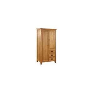 Besp Oak Furniture*NB029 2 Door 3 Drawer Wardrobe with Removable Shelves