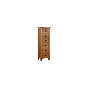 Besp Oak Furniture*NB025 6 Drawer Tall Chest