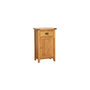 Besp Oak Furniture*NB063 Hall Cabinet with 1 Drawer + 1 Door