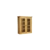 Besp Oak Furniture*NB118H 2 Door Glazed Hutch
