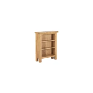 Besp Oak Furniture*SOR005 Low Bookcase with 3 Shelves *Ex Display*