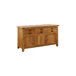 Besp Oak Furniture*VXD005 Vancouver 3 Door Dresser Base