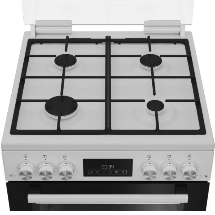 blomberg_ggrnw_cm_double__0.webp Blomberg Freestanding Cookers*GGRN655W 60cm Double Oven Gas Cooker with Gas Hob - White