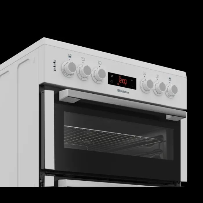 blomberg_hknw_cm_electric_2.webp Blomberg Freestanding Cookers*HKN65W 60cm Electric Double Oven with Ceramic Hob - White