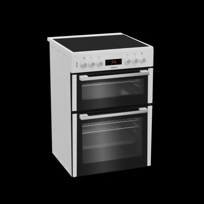 blomberg_hknw_cm_electric_3.webp Blomberg Freestanding Cookers*HKN65W 60cm Electric Double Oven with Ceramic Hob - White