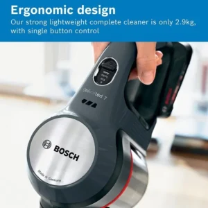 Bosch Vacuum Cleaners*BCS711GB Unlimited 7 Cordless Vacuum Cleaner - 40 Minutes Run Time - Dark Granite