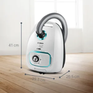 Bosch Vacuum Cleaners*BGBS4HYGGB Serie 4 ProHygienic 600W 4.5kg Cylinder Vacuum Cleaner - White