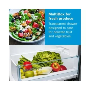 Bosch Fridge Freezers/Freestanding Fridge Freezers*KGN34NLEAG 60cm 50/50 No Frost Fridge Freezer - Silver