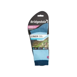 Women Bridgedale Socks*Women's Base layer Coolmax Liner Sky