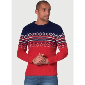 Brook Taverner Jumpers & Cardigans*Derwent Fairisle Christmas Jumper