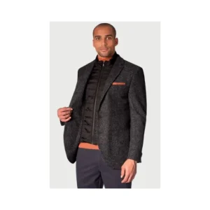 Brook Taverner Coats & Jackets*Irwell Herringbone Jacket - Charcoal