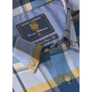 Brook Taverner Shirts*Long Sleeve Plaid Check Shirt