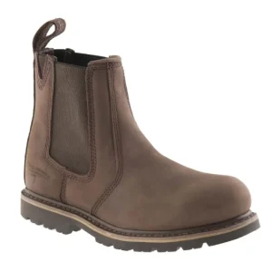 Buckbootz Safety Boots*B1150 Safety Dealer Boot Brown