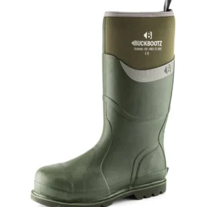 Buckbootz Wellingtons*BBZ6000 Safety Welly Green