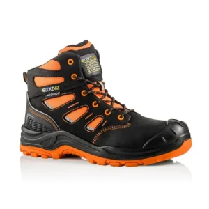 Buckbootz Safety Boots*Buckz Viz Safety Boot Black/Orange