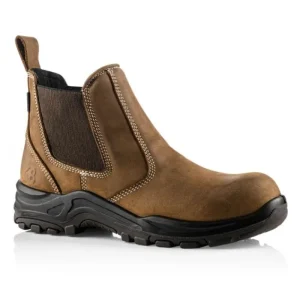 Buckbootz Safety Boots*Zdealerzns Safety Dealer Brown