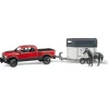 Bruder Bruder*Burder RAM 2500 Power Wagon with horse trailer and horse 02501