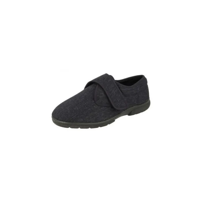 chandler_navy_slipper_1.webp D B Shoes Ltd Slippers*Chandler Navy Slipper