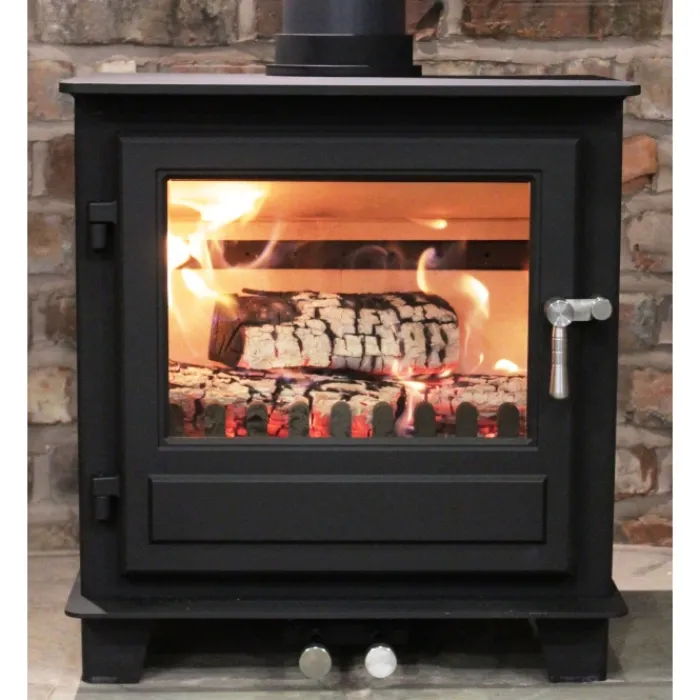 clock_blithfield__multi_f_1.webp Clock Woodburner And Multifuel Stoves*Blithfield 5 Multi Fuel Stove 5kW - Black with Stainless Steel Fittings