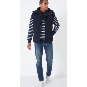 Crew Clothing Company Gilets*Crew Chancellor Gilet - Dark Navy