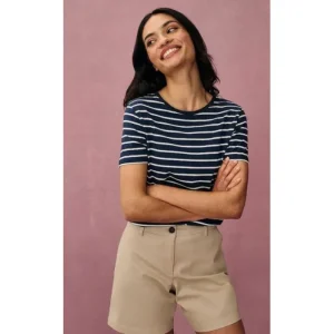 Women Crew Clothing Company Trousers*Crew Chino Shorts - Stone