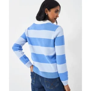 Women Crew Clothing Company Jumpers & Cardigans*Crew Knitted Rugby Jumper - Blue Stripe