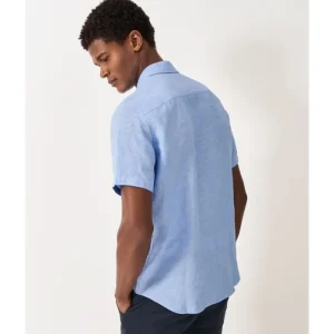 Crew Clothing Company Shirts*Crew Short Sleeve Linen Shirt - Heritage Sky White