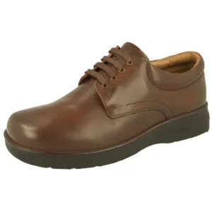 D B Shoes Ltd Shoes | Wide Fitting*DB Shoes Bob Men's Shoe - Brown