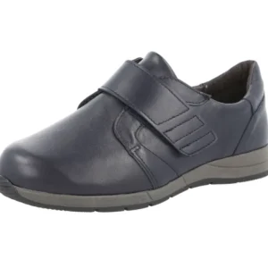 Women D B Shoes Ltd Shoes | Wide Fitting*DB Shoes Rail Navy Stretch Leather Shoe