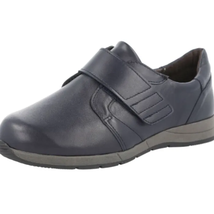 db_shoes_rail_navy_stretc_0.webp Women D B Shoes Ltd Shoes | Wide Fitting*DB Shoes Rail Navy Stretch Leather Shoe