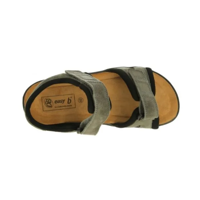 db_shoes_ramsey_sandal__g_1.webp D B Shoes Ltd Sandals | Wide Fitting*DB Shoes Ramsey Sandal - Grey